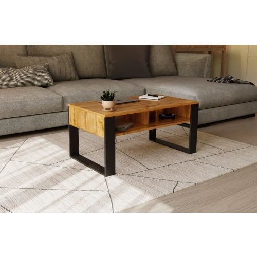 Stolik kawowy ST7 Dąb Wotan prostokątny nowoczesny loft